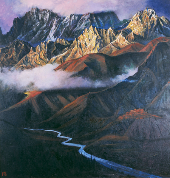 大千气象朱曜奎油画作品展作品选一